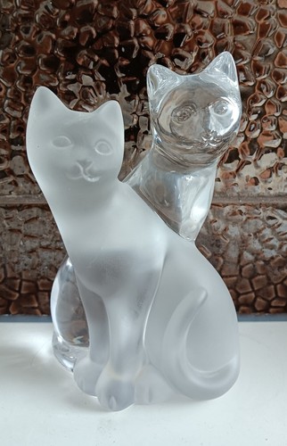 Bleikristall figur kätzchen - figur,
