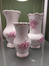 3 × Porzellan Vase Weimar