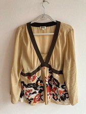 Seidenbluse Hemd Tunika 100% Seide Due per Due Gr. 48