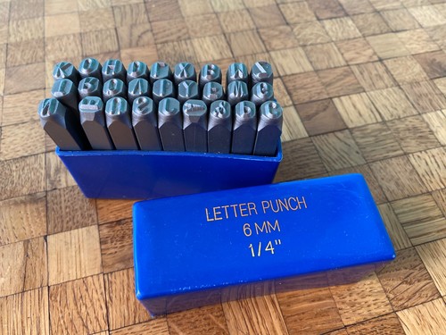 Metall buchstaben stempel - 1/4",
