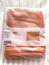 IKEA SANELA Kissenbezug 40x58cm orangebraun 100% Baumwolle Samt 905.483.16 NEU!