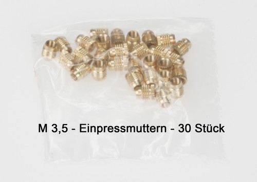 Einpressmutter messing 30 - einpressmutter,