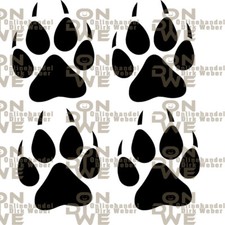 Aufkleber "Wolfspuren" klein