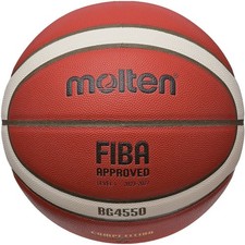 Molten BG4550 Wettspielball FIBA Basketball Premium Synthetik-Leder Größe 6 & 7