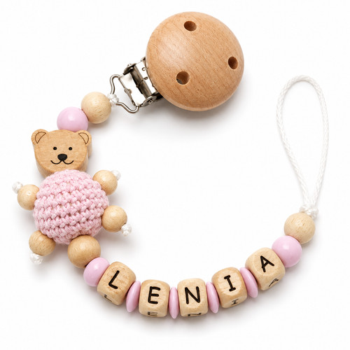 Schnullerkette mit namen - mit, ★