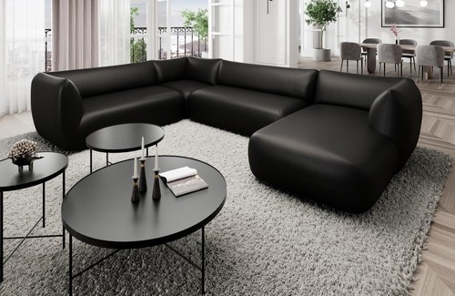 Sofa leder wohnlandschaft - sofa,