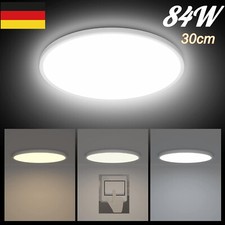 DHL LED Decken Lampe Rund Wand Flur Küchen Wohn Zimmer Bad IP44 Leuchte 84 Watt