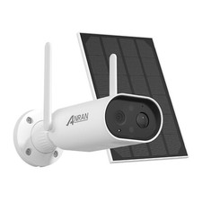 ANRAN WLAN Solar Überwachungskamera Akku Kabellose Kamera 3MP HD mit Solar Panel