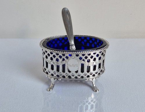 830 silber jugendstil saliere - 830,