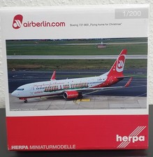 Herpa Wings 1:200 Air Berlin Boeing 737-800 "Flying Home for Christmas"