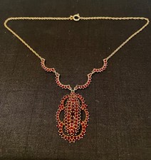 Antikes Granatcollier, 25 cm