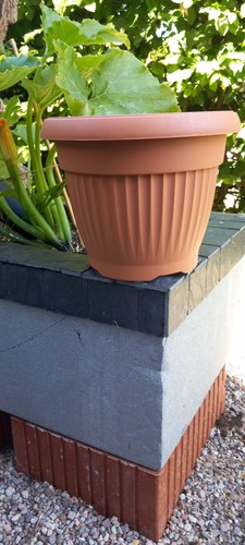 Blumentopf pvc terracotta - pvc,