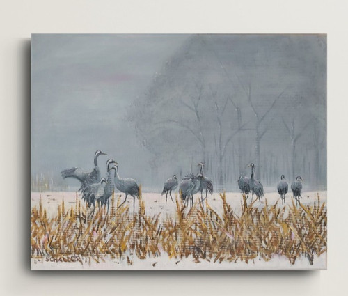 Bild gemälde kunst winter - bild,