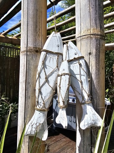 Treibholz deko fische mit - deko,