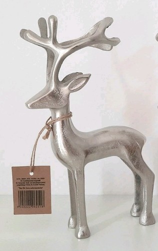 Hirsch metall silber - hirsch, aluminium