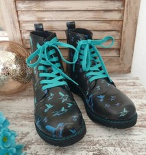 EMP Damen Gothic Schuhe Boots Stiefelette Schnürboots schwarz Gr. 41 wie neu