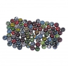 Glass marbles pinto 14mm - -,