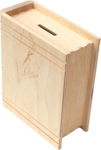 Große spardose aus - aus, holz
