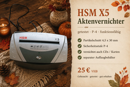 Hsm aktenvernichter - hsm, x5