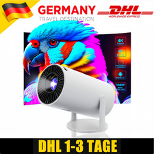 4K Beamer Projektor  UHD WiFi Bluetooth Smart Heimkino Mini Tragbar Weiß 2025