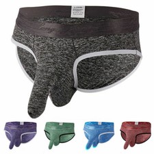 MCT Herren SLIP anatomisch geformte Penis Hülle Boxer Slip SCHWARZ in S bis 2XL