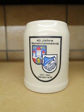 Jever Bierkrug Seidel Keramik Stein Rarität 0,5 l 40 Jahre Spielmannszug Jever