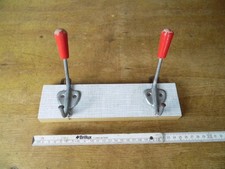 DDR Hakenleiste Garderobe Garderobenhaken Wandgarderobe 2 Kleiderhaken Holz