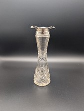 Kristallglas Vase mit 925er