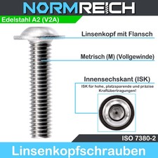 Linsenkopfschrauben Flansch