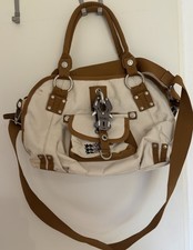 GGL George Gina & Lucy Softwrap Vintage Schultertasche Beige Braun rares Modell