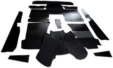 15-Tlg. Teppichsatz schwarz