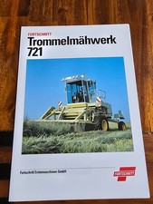 FORTSCHRITT Trommelmähwerk 721 Traktor Schlepper Prospekt Brochure d