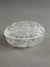 Schale mit Deckel Bleikristall