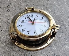 Maritime Messing Bullaugenuhr Messing poliert Schiffe maritim funktional Bull...