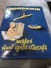 werbeschilder aus blech Mondamin 29 mal 39 cm