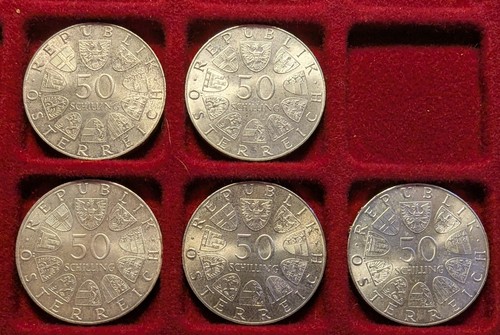 Silbermünze schilling - silbermünze, 50