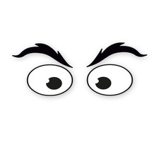 Aufkleber Augen-Paar für