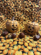 Partylite P8729 Votivkerzenhalter Kürbis Paar Neuwertig  