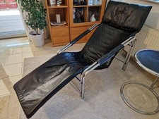 Relaxliege Leder schwarz