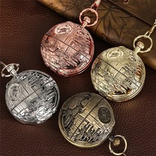 Steampunk Stars Wars Series Musical Pocket Watch Fob Chain Music Watches XMAS DE