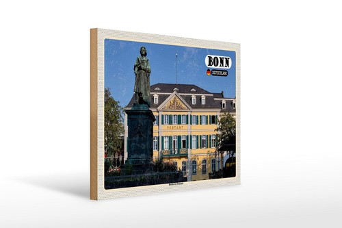Holzschild städte bonn - holzschild,