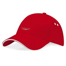 Chrysler Bestickte Rot Logo Baseball Cap Mütze - k101 - Rot
