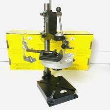 Wabeco Bohrständer + runder Arbeitstisch - Rundtisch + Maschinenschraubstock