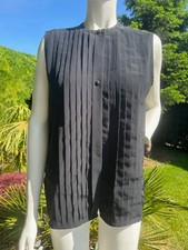 MARIO ROSELLA elegante Damen Bluse - ohne Arm - in Schwarz - Gr. 38