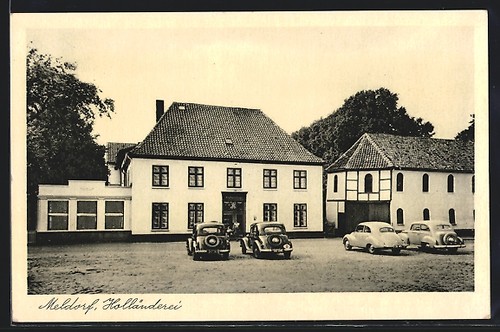 Ansichtskarte meldorf autos - meldorf,,