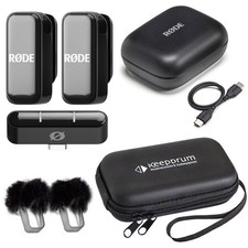 Rode Wireless Micro Drahtloses Mikrofon-System USB-C mit keepdrum Soft-Case
