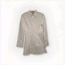 H&M Long Bluse Gr. 36 weiß