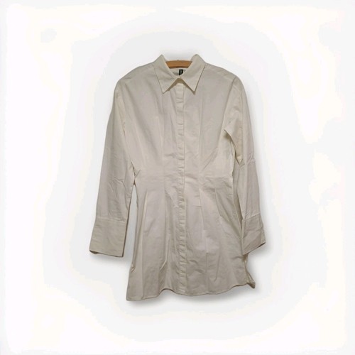 Long bluse 36 weiß - long, gr.