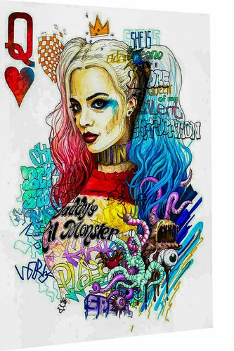 Leinwand harley quinn kunst - leinwand,