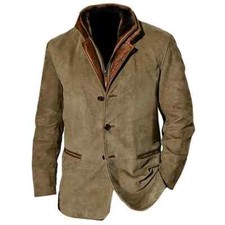 Herren Vintage Wildleder Leder